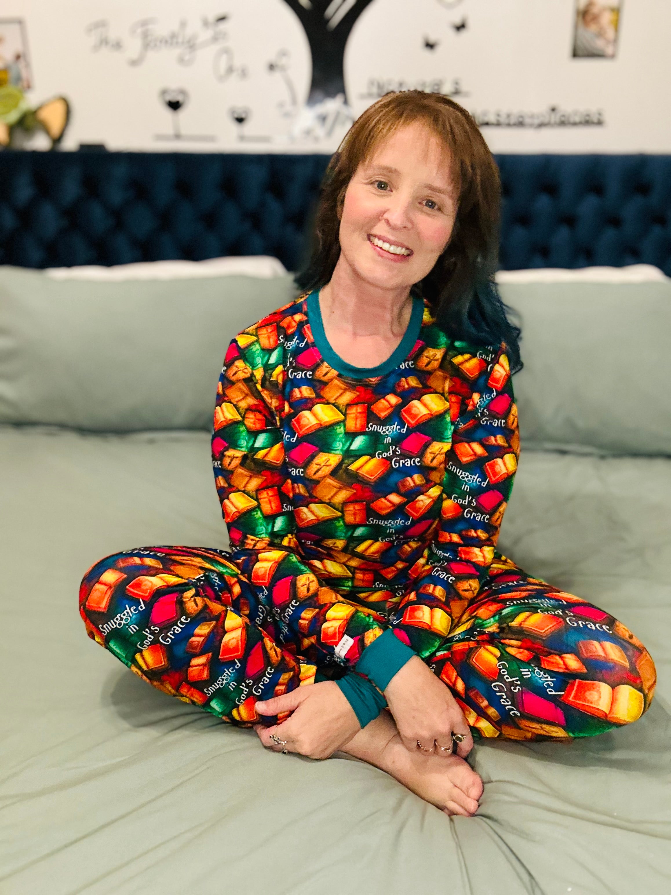 Ephesians 2:8 Adult Two-Piece Pajama Set